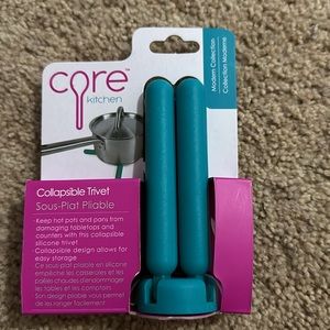 Core Kitchen Essential Silicone Collapsible Trivet # AC18147  NEW